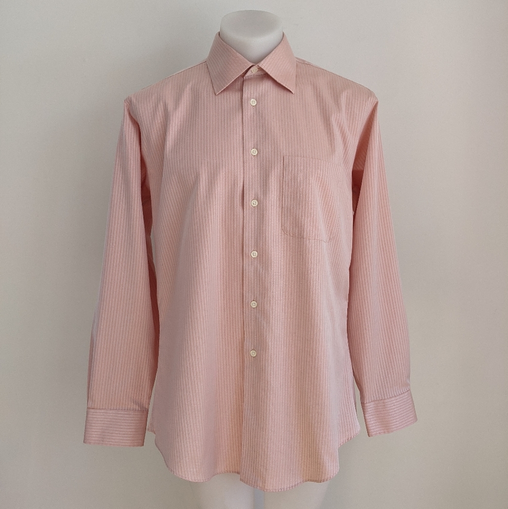 EGARA Non-Iron Slim Fit Shirt, Orange, 16.5